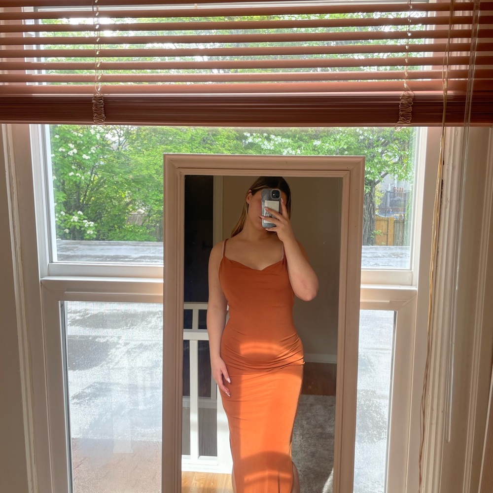 Elegant Orange Dress
